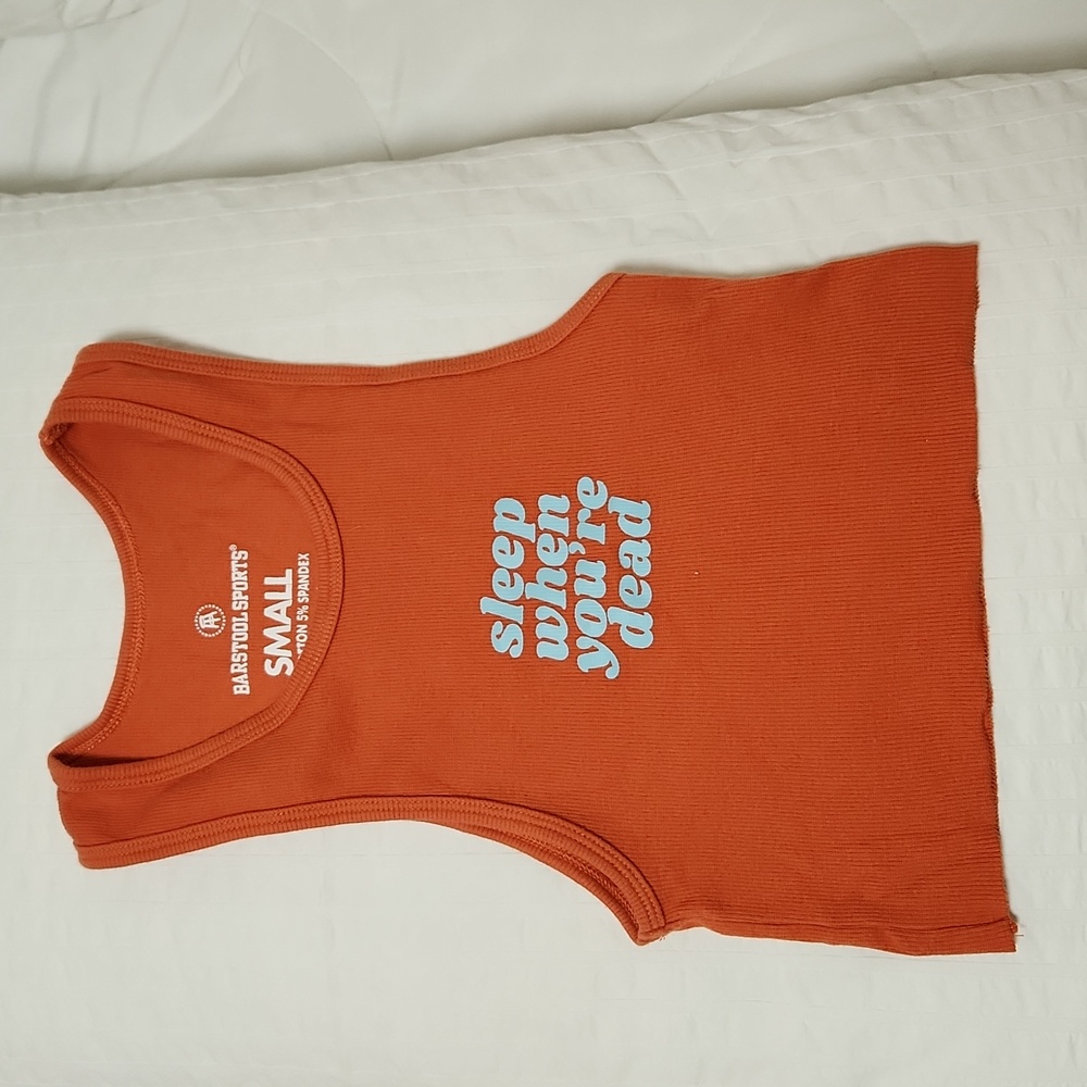 Barstools sport tank top.